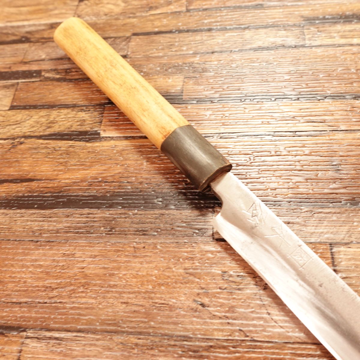 Kiya Tako-hiki Knife, Sharpened, Sashimi Knife, Idzutsuki Kiya, Water Buffalo Horn Handle