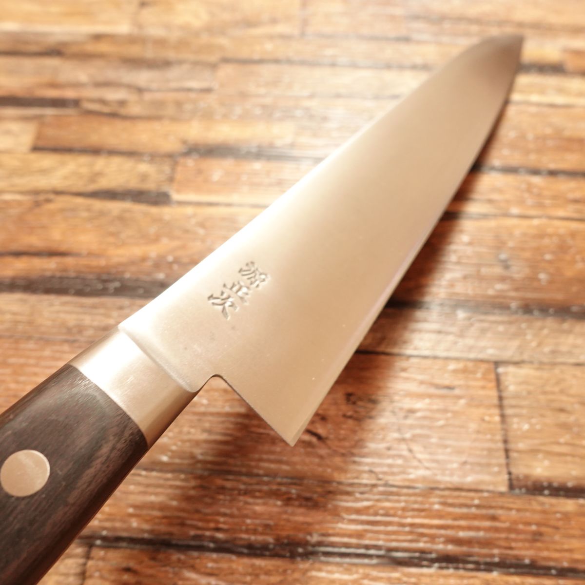 Minamoto Masatsugu Gyuto, Sharpened, All-purpose Knife, Steel, Barely Used, with Wooden Sheath