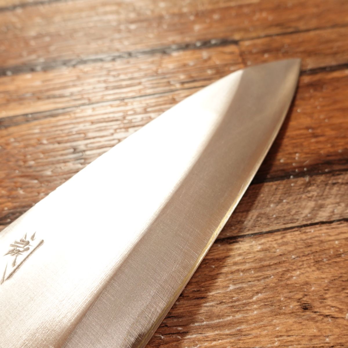 Seki Takayasu Deba Knife, Sharpened, Steel, Handcrafted with Sticker