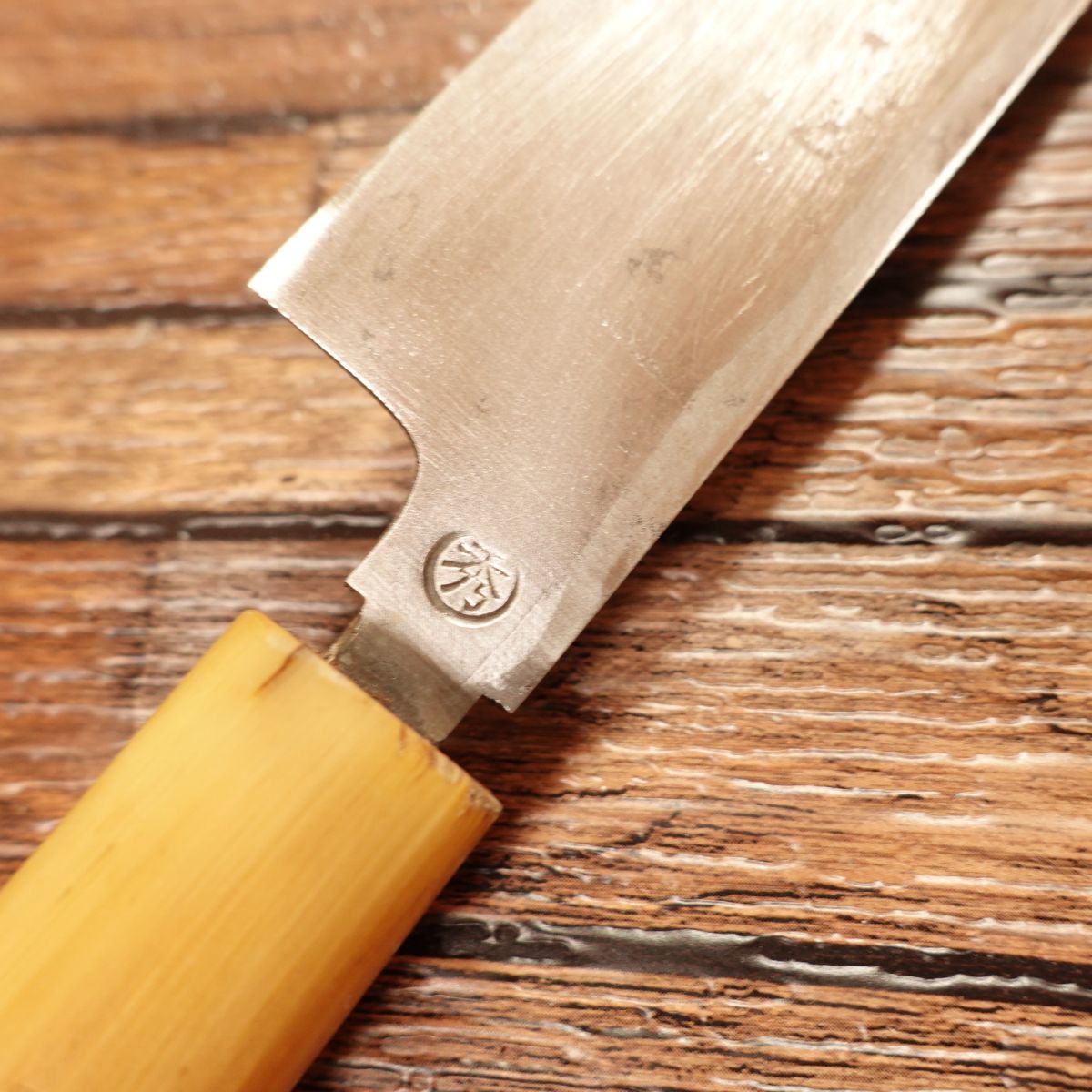 Tsukiji Masamoto Fugu-hiki Knife, Sharpened, Water Buffalo Horn Handle, Sashimi Knife, Thin Yanagiba Blade