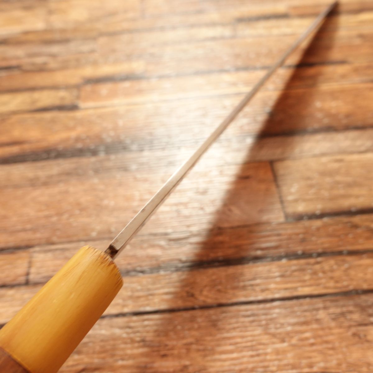 Tsukiji Masamoto Fugu-hiki Knife, Sharpened, Water Buffalo Horn Handle, Sashimi Knife, Thin Yanagiba Blade