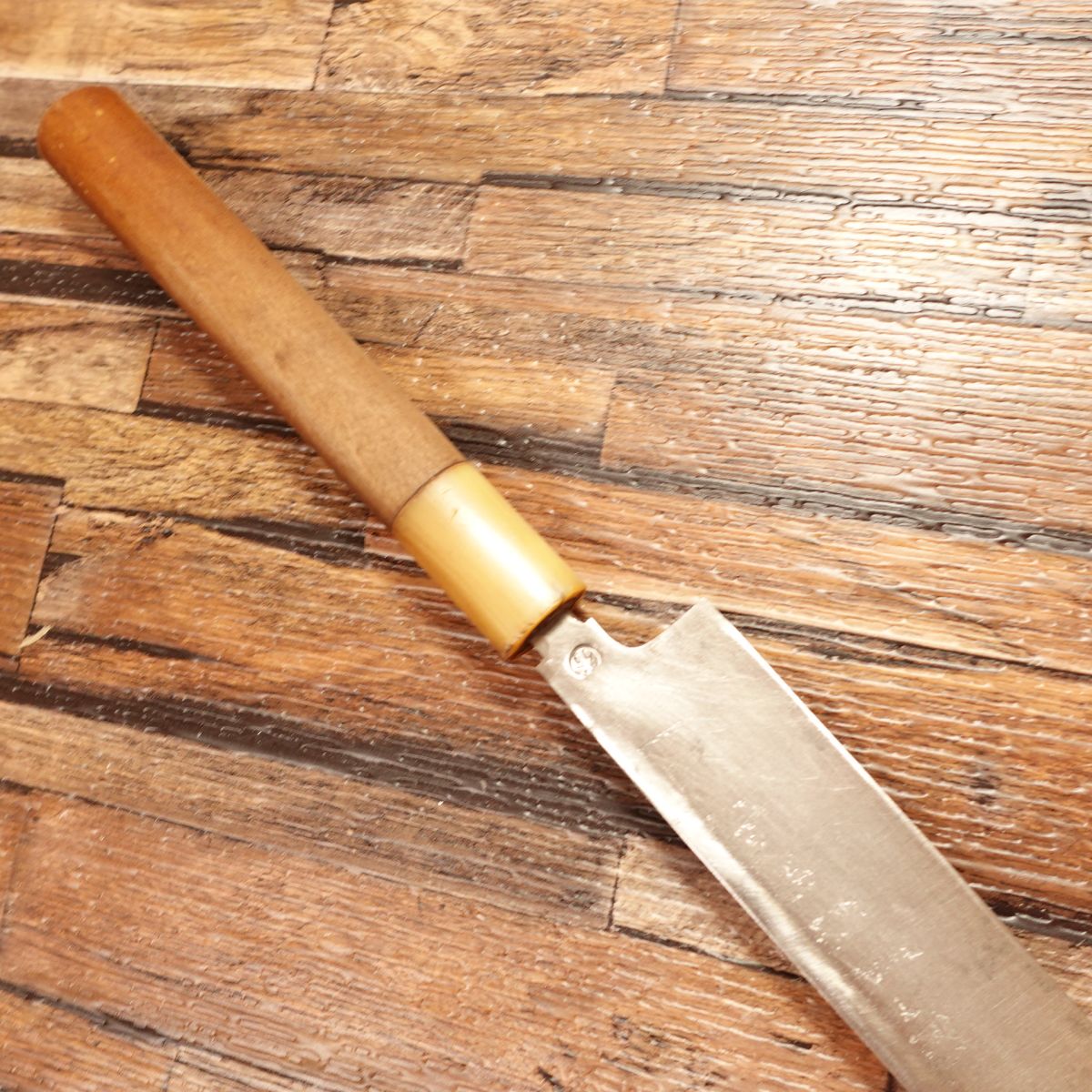 Tsukiji Masamoto Fugu-hiki Knife, Sharpened, Water Buffalo Horn Handle, Sashimi Knife, Thin Yanagiba Blade