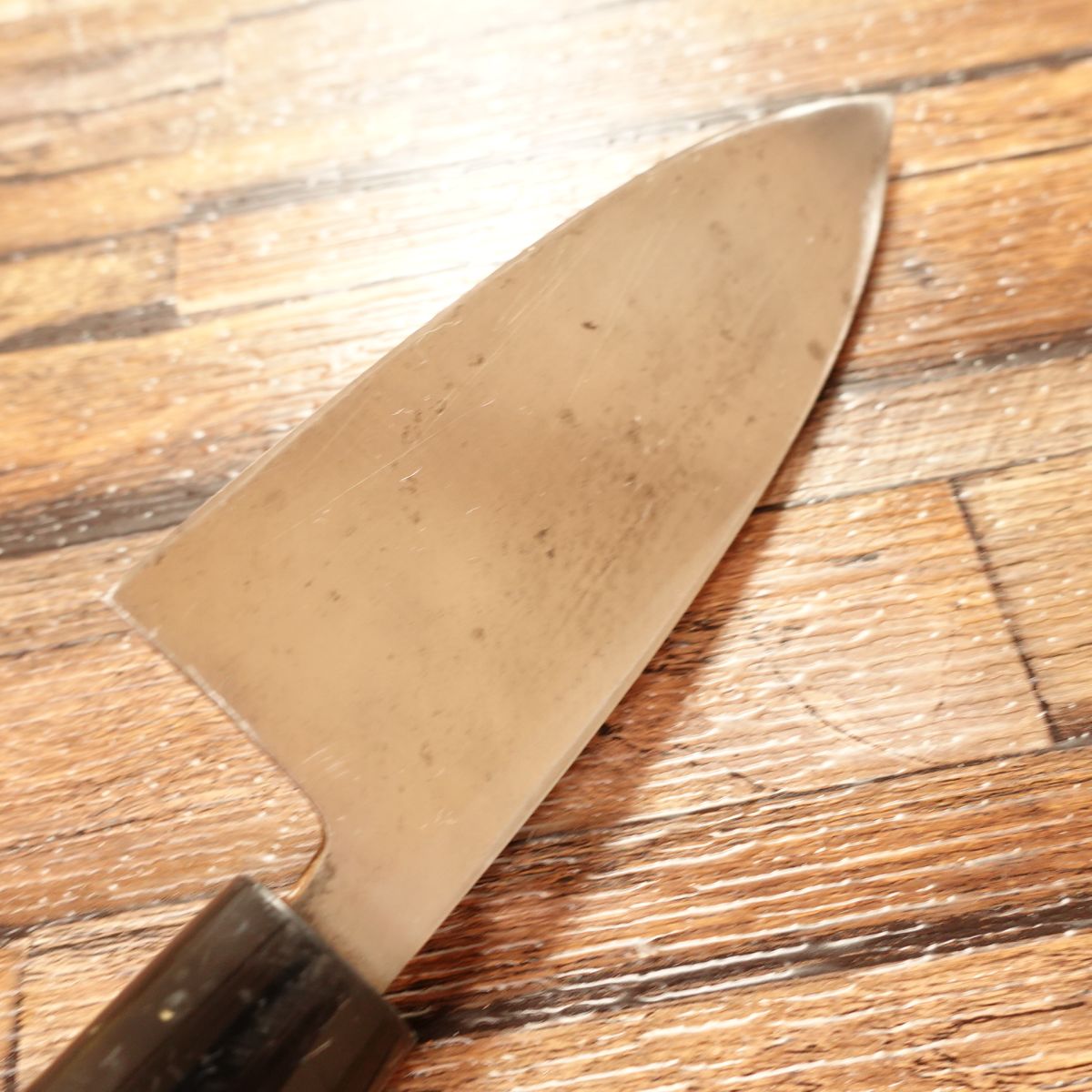 Sakai Wasaburo Deba Knife, Sharpened, Aji-kiri, Small Deba Knife, with Sakai Traditional Blades Quality Assurance Seal