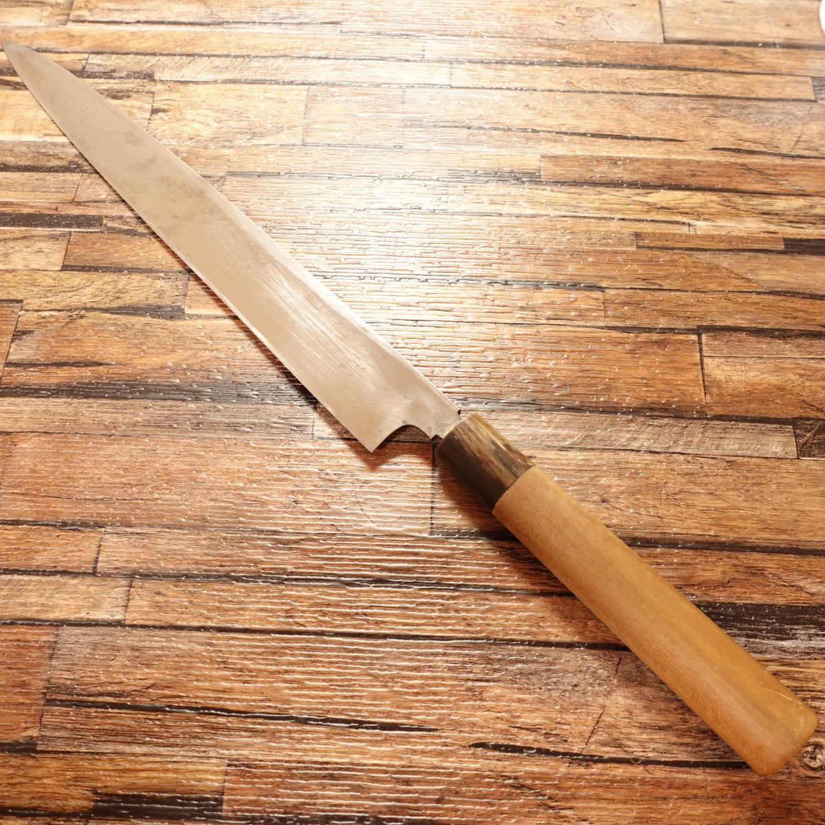 Sugimoto Yanagiba Knife, Sharpened, Buffalo Horn Handle, Sashimi Knife, 300mm, Shimousa Province