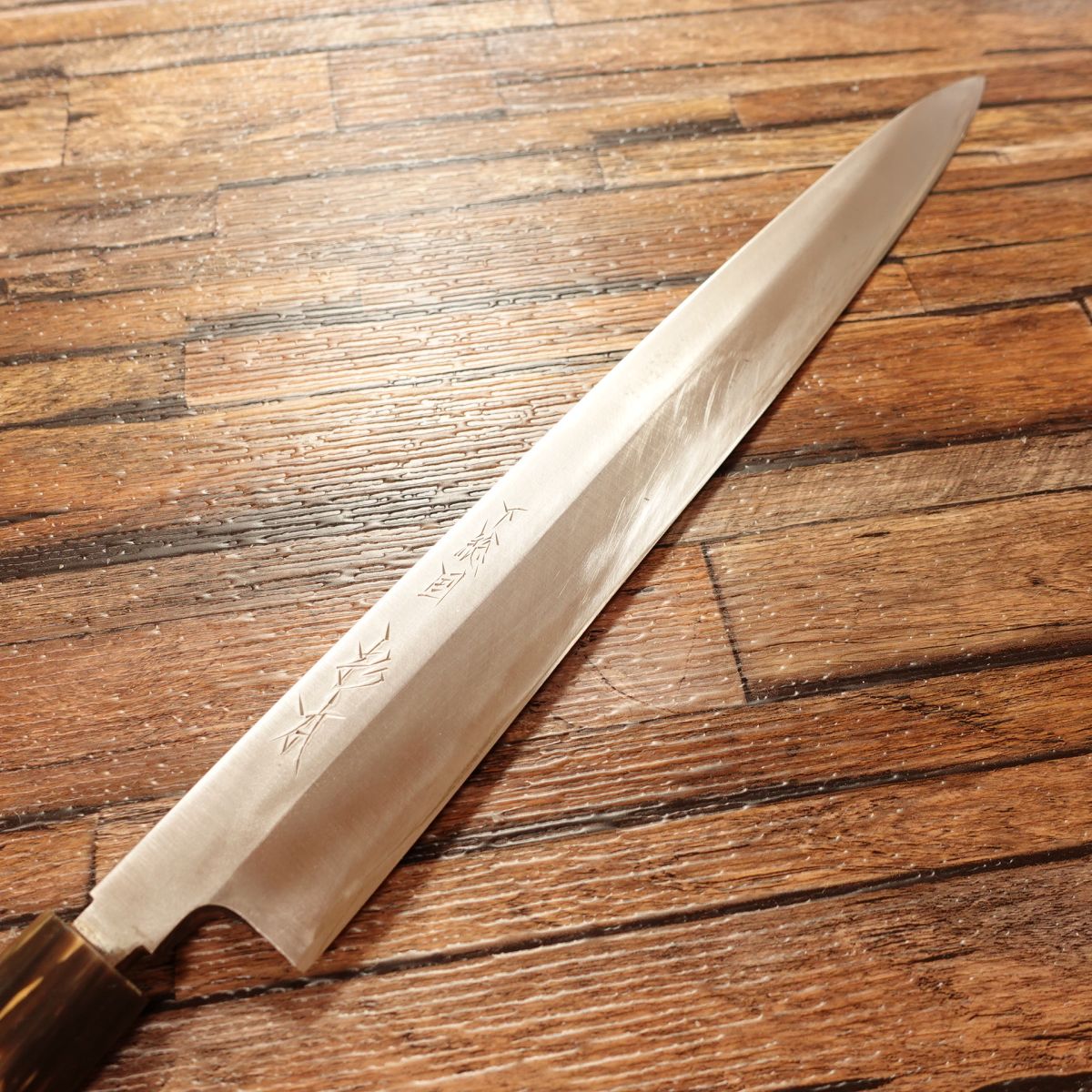 Sugimoto Yanagiba Knife, Sharpened, Buffalo Horn Handle, Sashimi Knife, 300mm, Shimousa Province