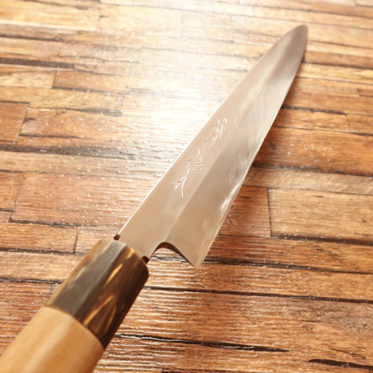 Sugimoto Yanagiba Knife, Sharpened, Buffalo Horn Handle, Sashimi Knife, 300mm, Shimousa Province