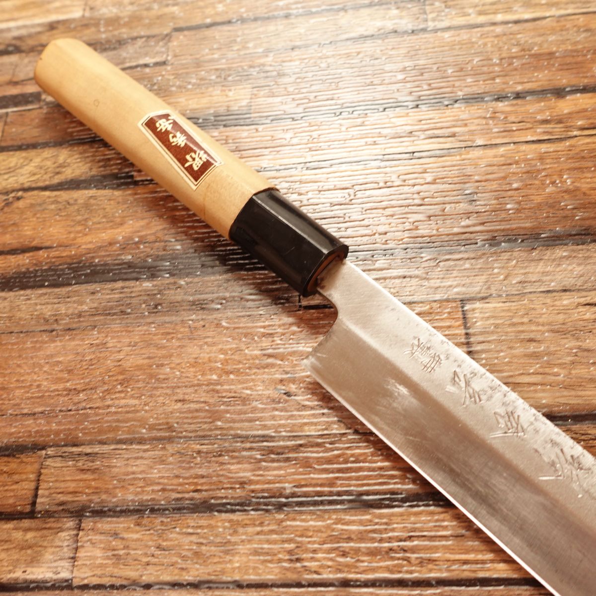 Sakai Shugaku Yanagiba Knife, Sharpened, Sashimi Knife, Special Edition, With Seal, Hagane Steel, Lightly Used