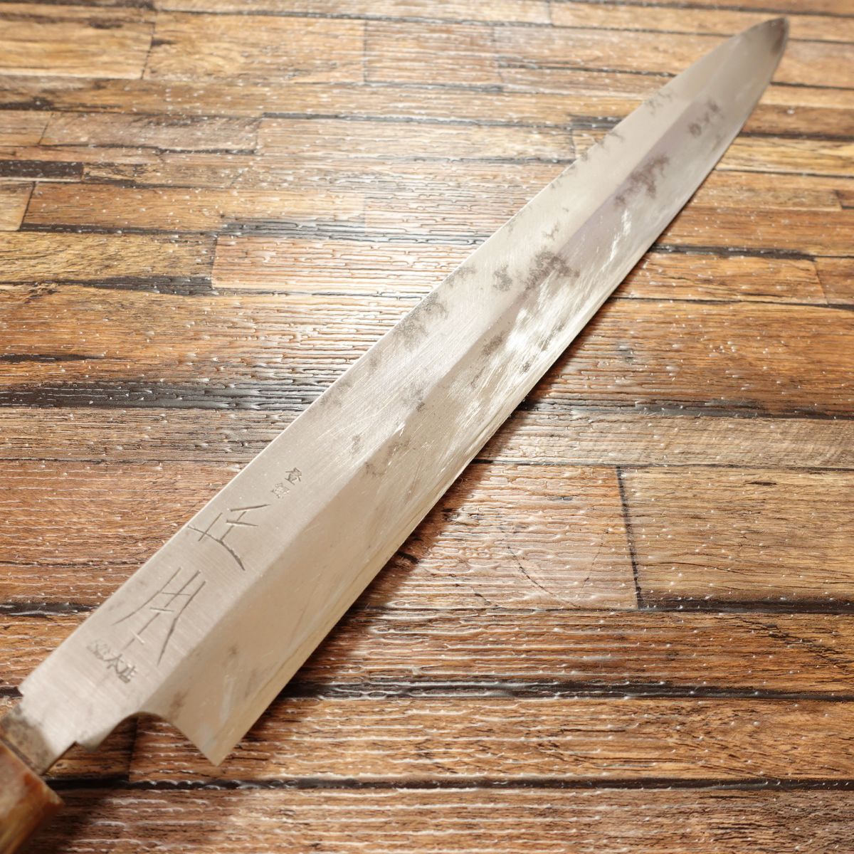 Masamoto Sohonten Yanagiba Knife, Sharpened, Water Buffalo Handle, Sashimi Knife, 335mm, Lightly Used