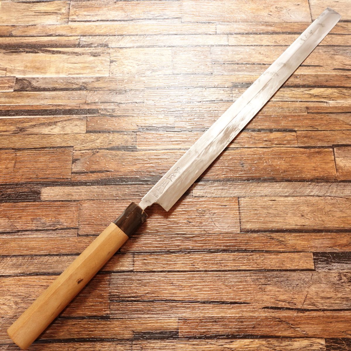 Masamoto Sohonten Tako-Hiki Knife, Sharpened, Sashimi Knife, Water Buffalo Handle, Octopus Cutter