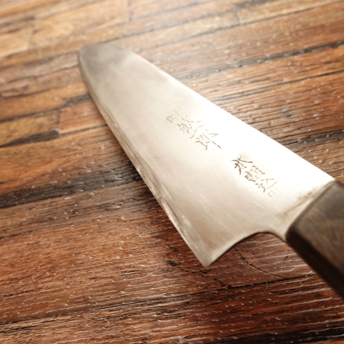 Kanichiro Gyuto Knife, Sharpened, All-Purpose Knife, Hon-Warikomi Construction, DP