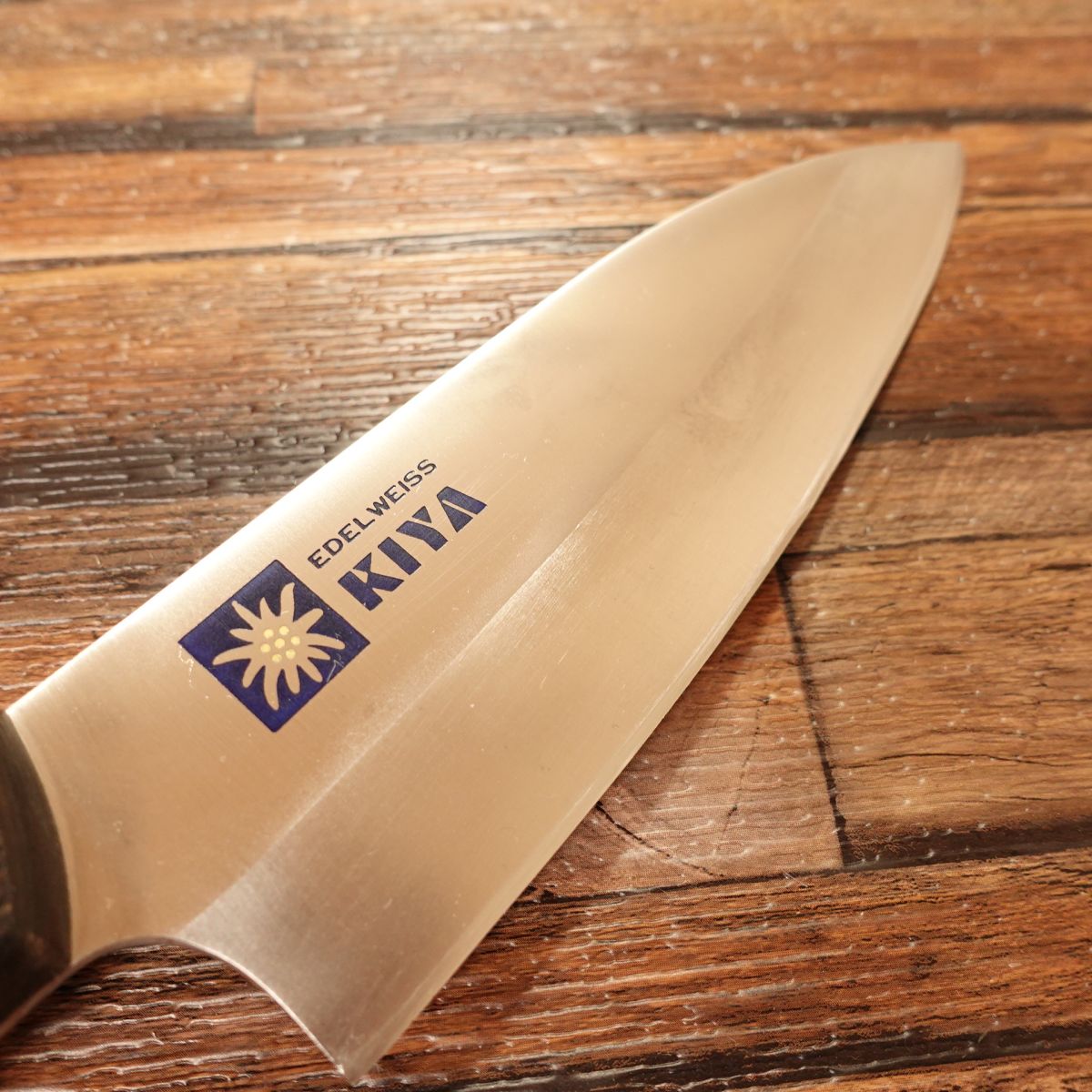 Kiya Deba Knife, Sharpened, Stainless Steel, KIYA Edelweiss, With Seal