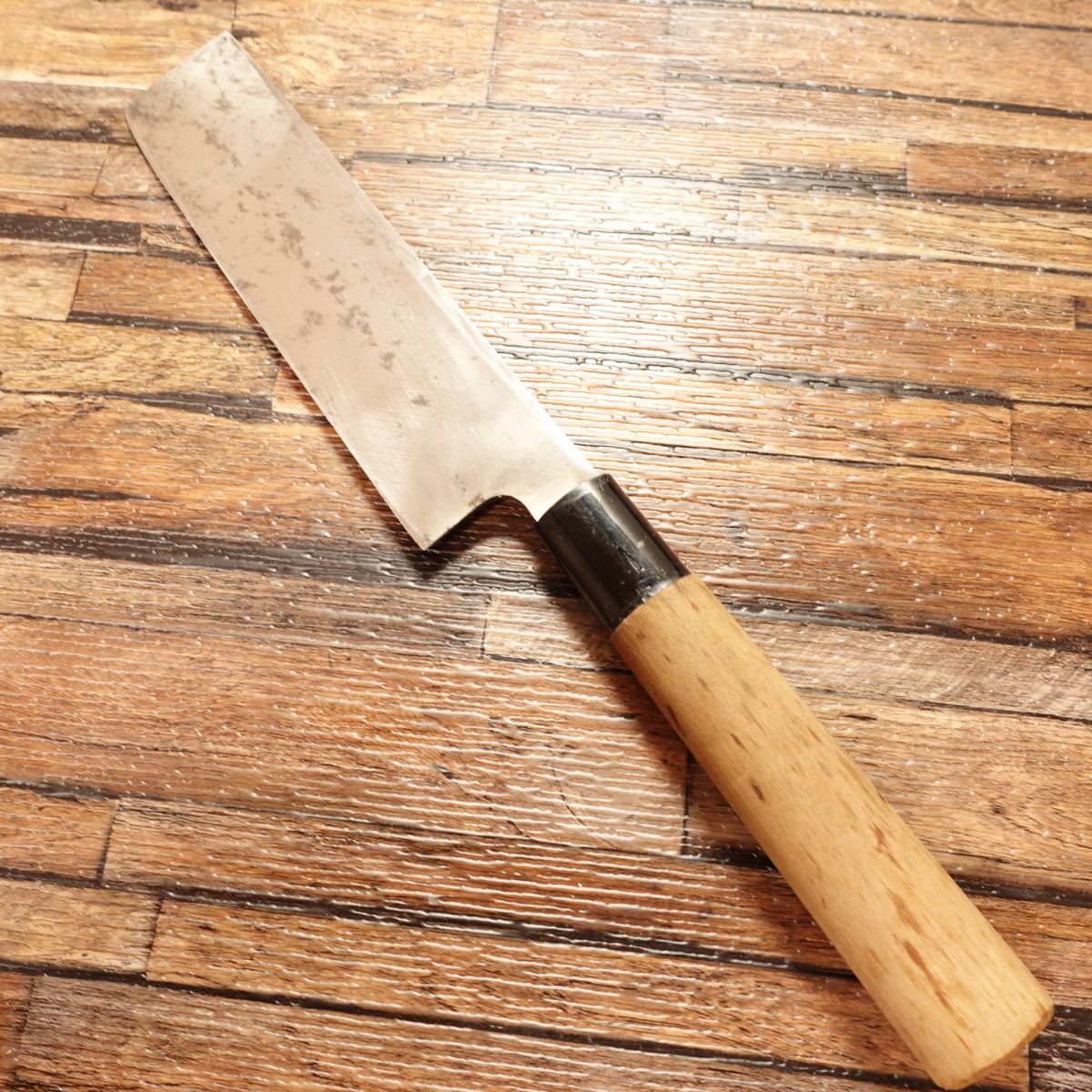 Sakai Kikutora Nakiri Knife, Sharpened, Superior Quality, Single-Bevel