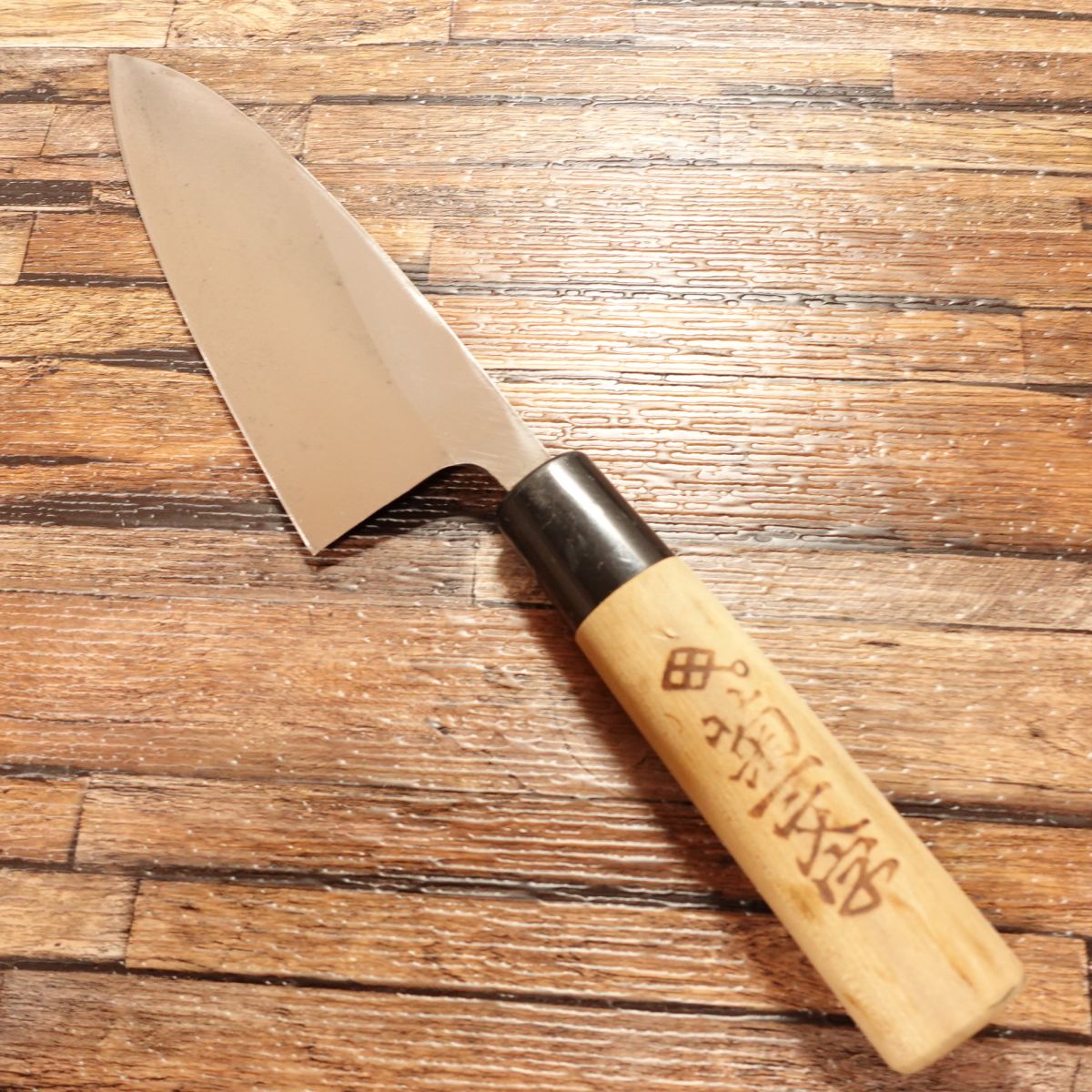 Kikuichimonji Deba Knife, Sharpened, Nearly Unused, Long-Term Storage