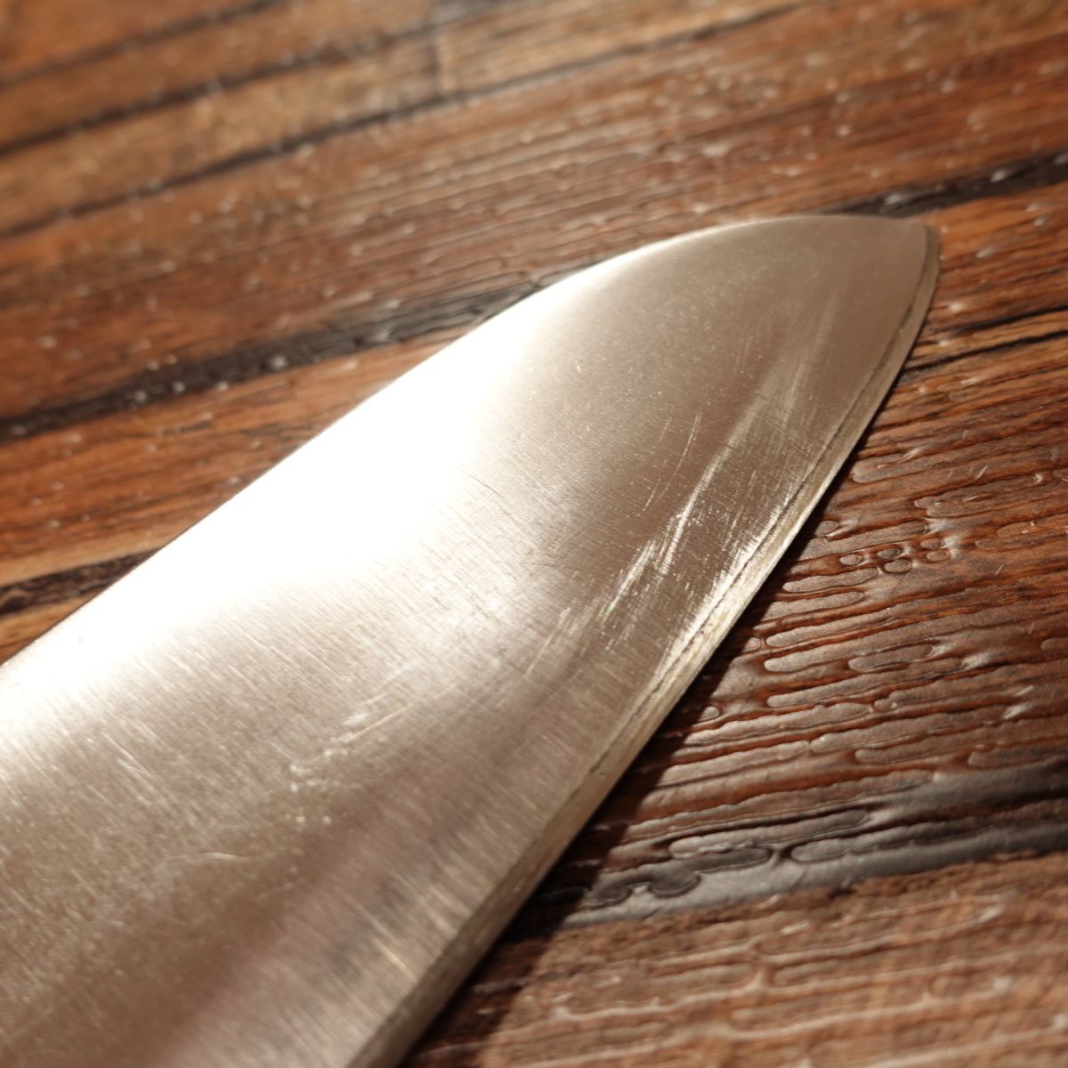 Tachikaze Santoku Knife, Sharpened, All-Purpose Knife, High-Carbon Clad Steel