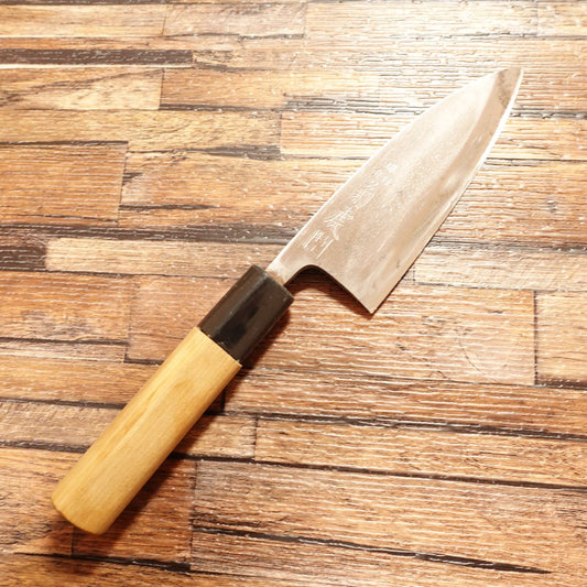 Sakai Kikutora Deba Knife, Sharpened, Small Deba, Aji Cutter