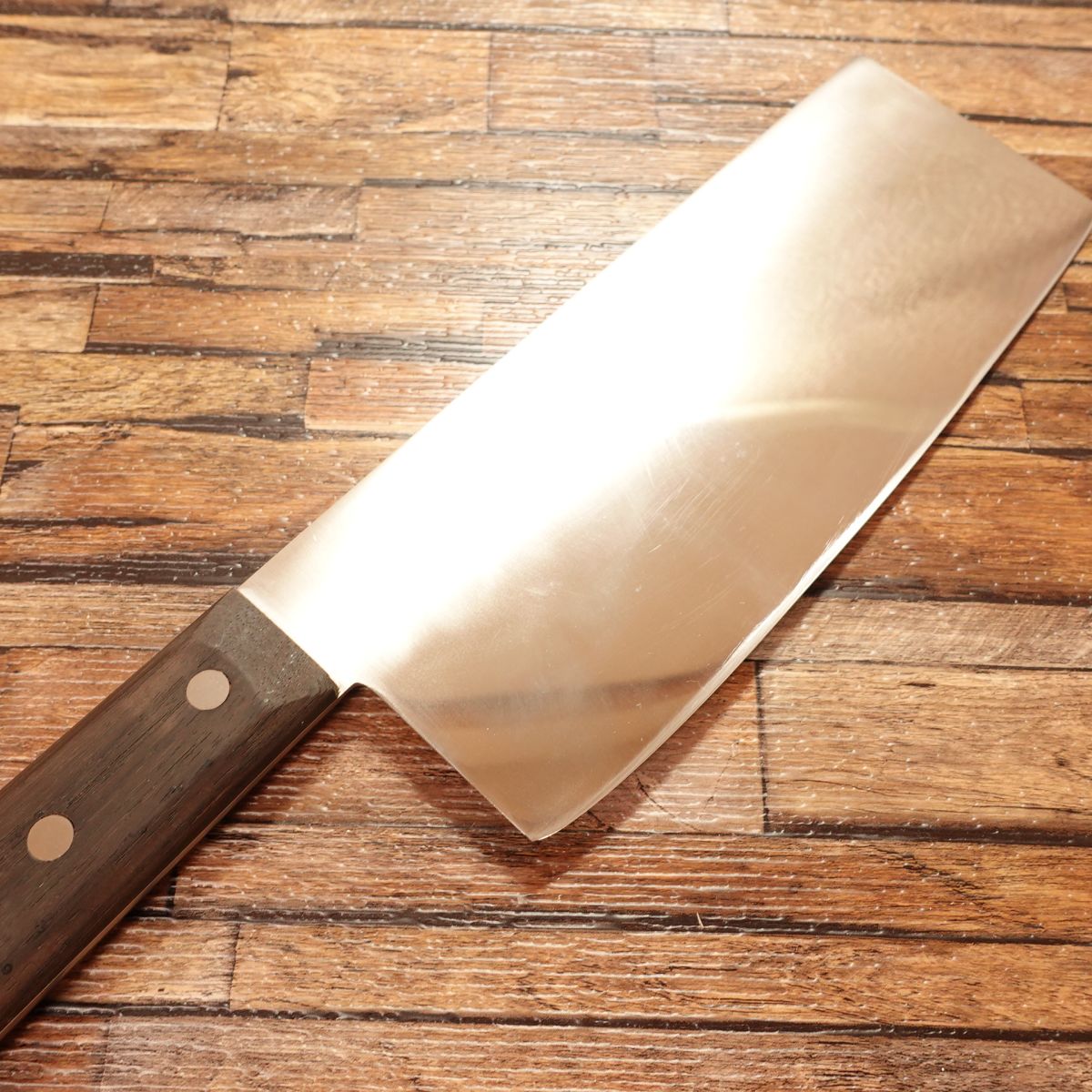 Goh Umanosuke Yoshihiro Chinese Cleaver, Sharpened, Stainless Steel, with Wooden Blade Protector and Case