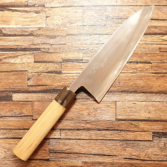 Ryuo Large Deba Knife, Sharpened, Water Buffalo Handle, Thick Blade, Tokusen Grade, 215mm