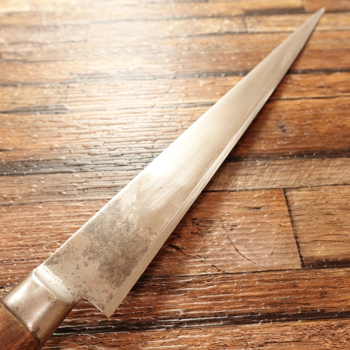 Hagane Sujihiki Knife, Sharpened, Slicer, Yasugi Steel Mark?, Single-Bevel Like