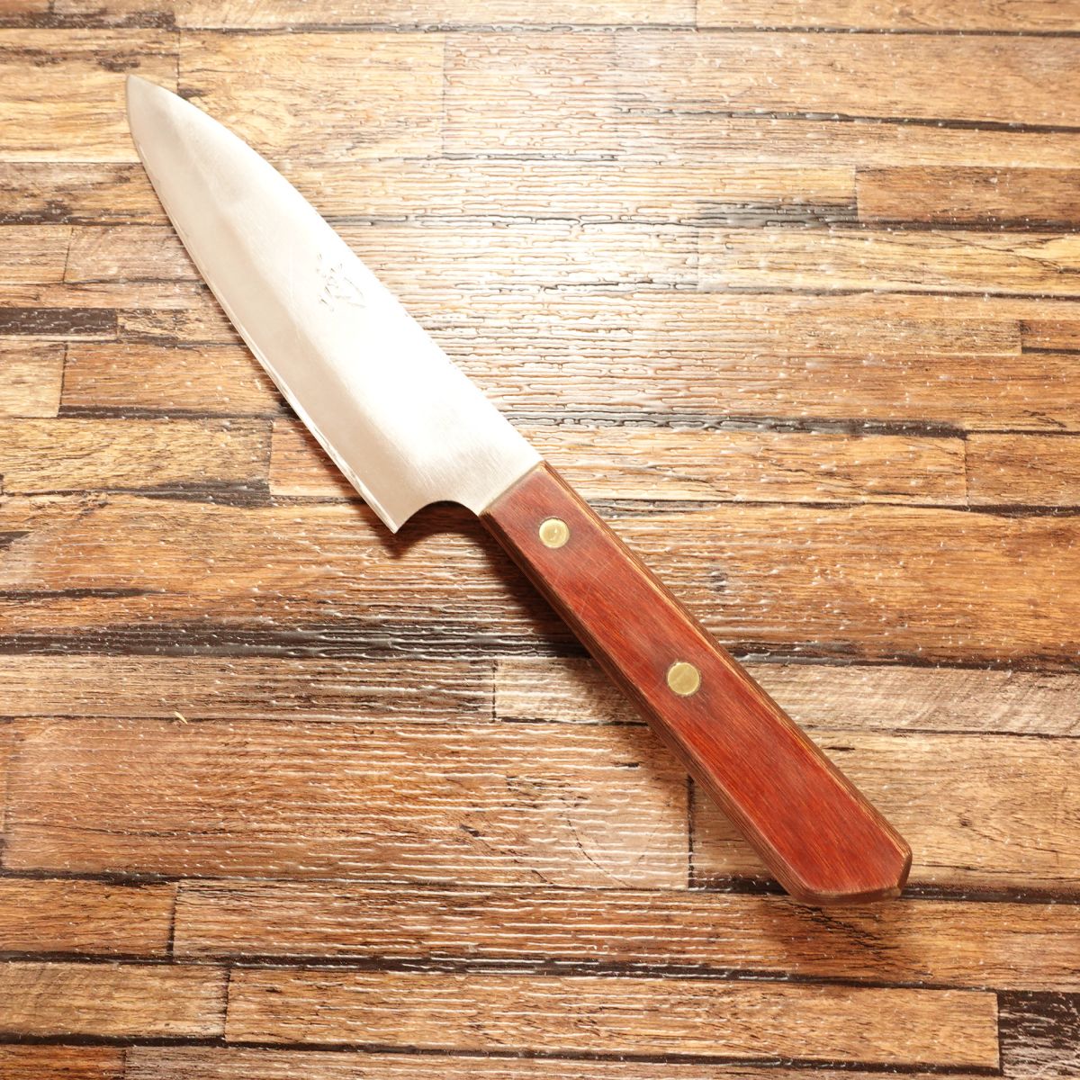 Sanjo Kokaji Santoku Knife, Sharpened, All-Purpose Knife, Hon-Warikomi, Nara Wakakusayama Rumor, Forged