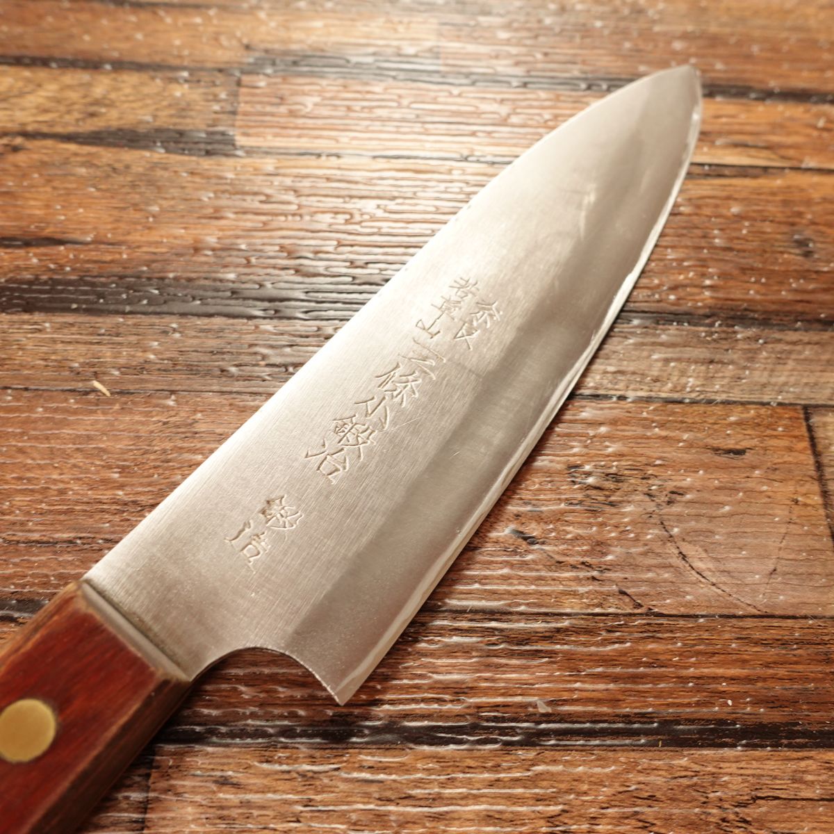 Sanjo Kokaji Santoku Knife, Sharpened, All-Purpose Knife, Hon-Warikomi, Nara Wakakusayama Rumor, Forged