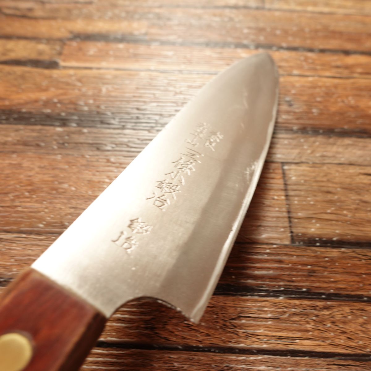 Sanjo Kokaji Santoku Knife, Sharpened, All-Purpose Knife, Hon-Warikomi, Nara Wakakusayama Rumor, Forged