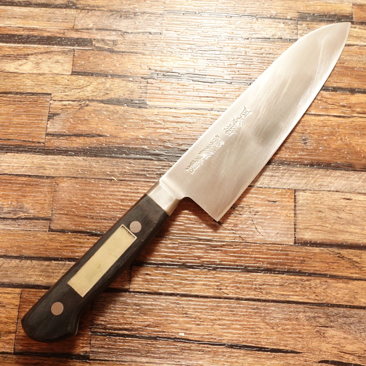 Nihonkai Santoku Knife, Sharpened, All-Purpose Knife, Molybdenum Steel, Hon-Warikomi, Stainless Steel