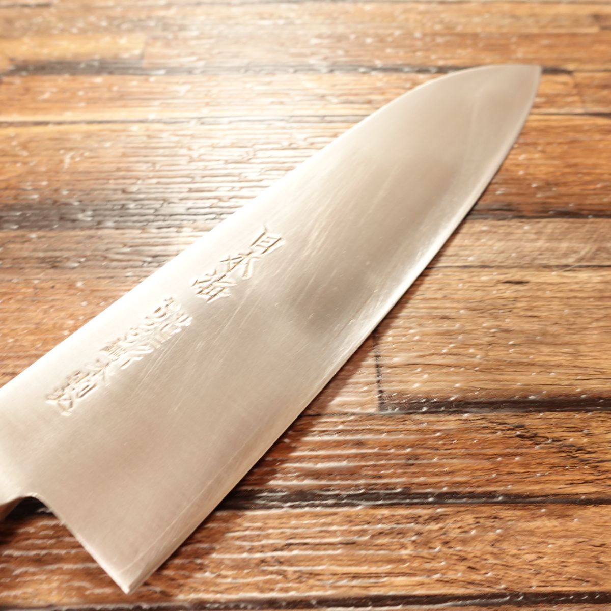 Nihonkai Santoku Knife, Sharpened, All-Purpose Knife, Molybdenum Steel, Hon-Warikomi, Stainless Steel