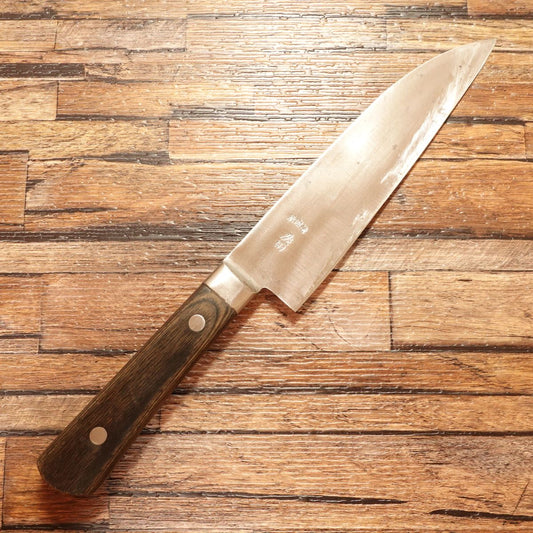 Hirota Santoku Knife, Sharpened, All-Purpose Knife, Shinkaichi, Japanese Steel, Hagane