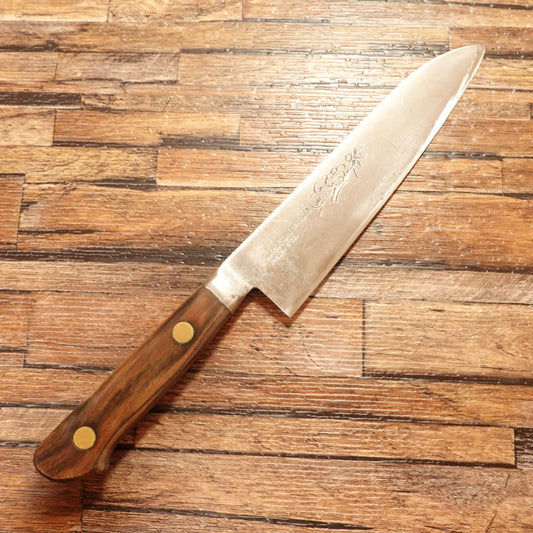 Misono Gyuto Knife, Sharpened, All-Purpose Knife, Plum Blossom Design, Swedish Steel, Special Forging, Misono Cutlery