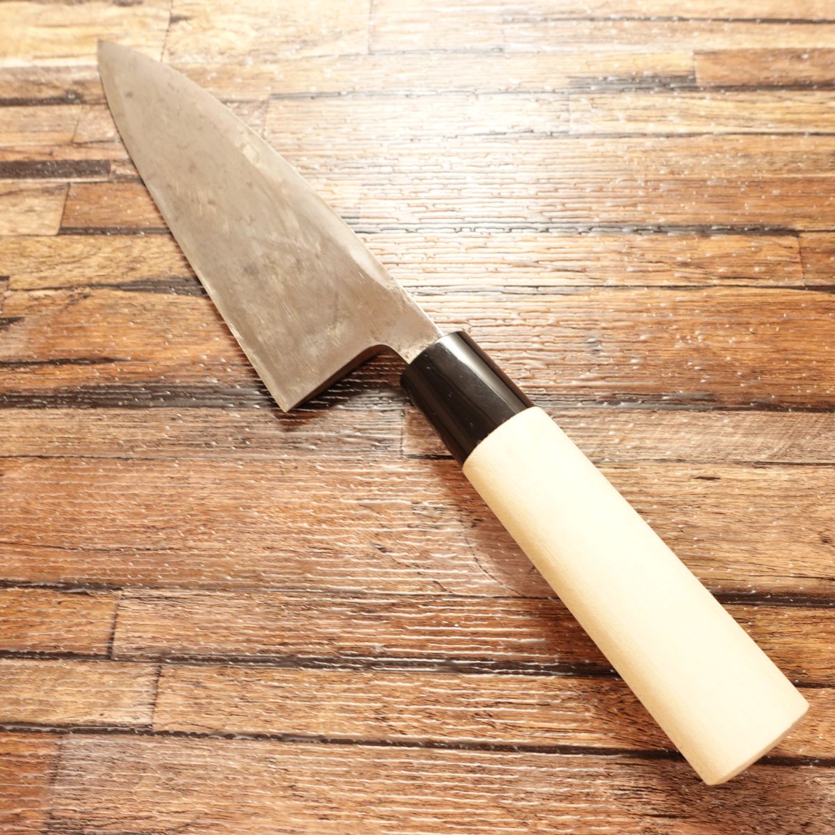 KIYA Yoshihisa Deba Knife, Sharpened, Well-Maintained Item, Hagane