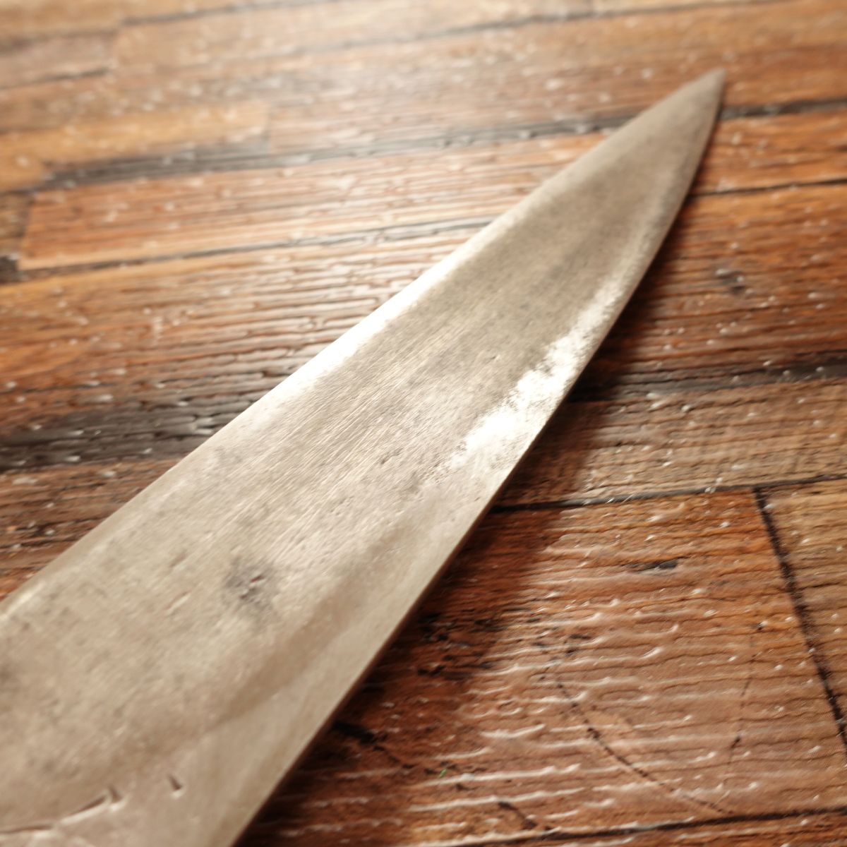 Sukenari Deba Knife, Sharpened, Narrow Deba for Filleting, Long-Term Used Item, 195mm