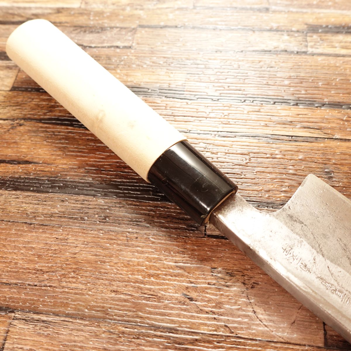 Futamiura Kiku-Ichimonji Deba Knife, Sharpened, Hagane, Suzuki