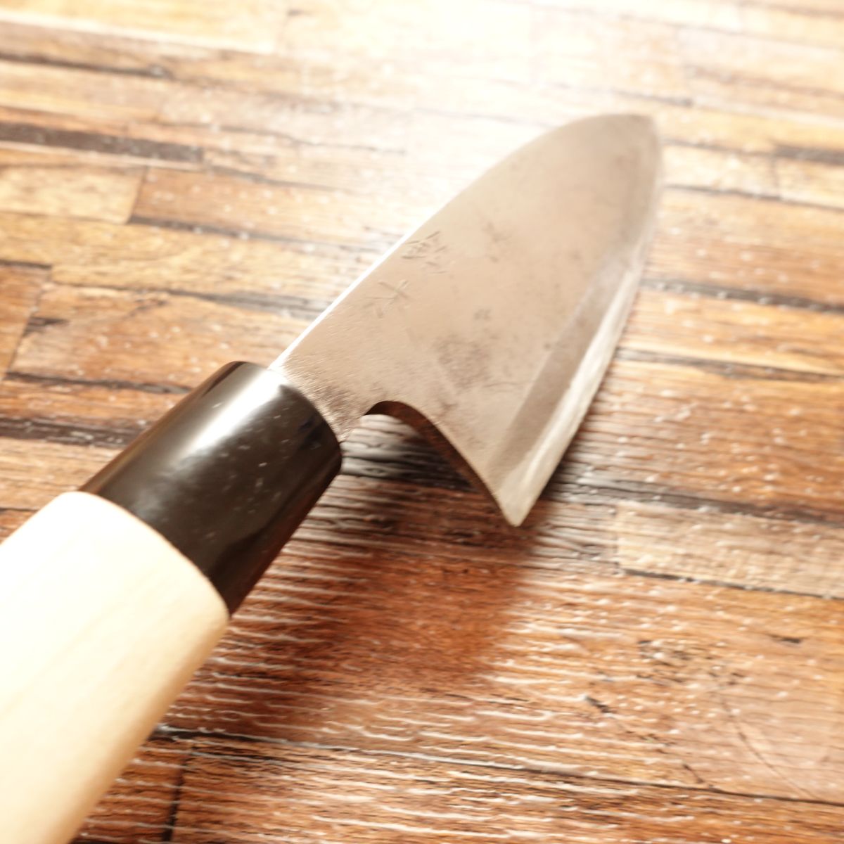 Futamiura Kiku-Ichimonji Deba Knife, Sharpened, Hagane, Suzuki