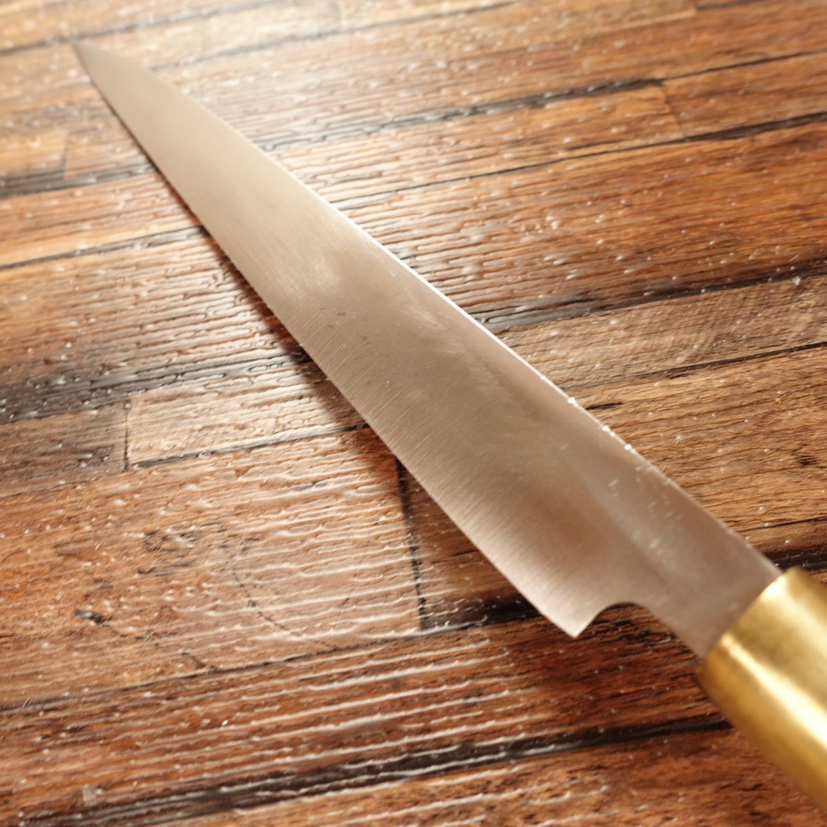 Kazuyuki Yanagiba Knife, Sharpened, Sashimi Knife, 3mm Blade Thickness, Thin and Light