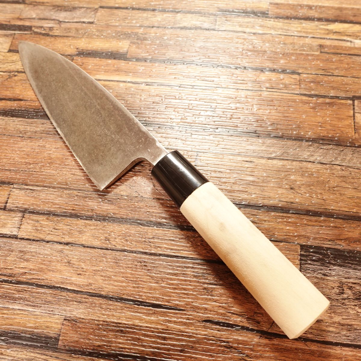 Kiya Yoshihisa Deba Knife, Sharpened, Gourd Handle, Hagane Steel