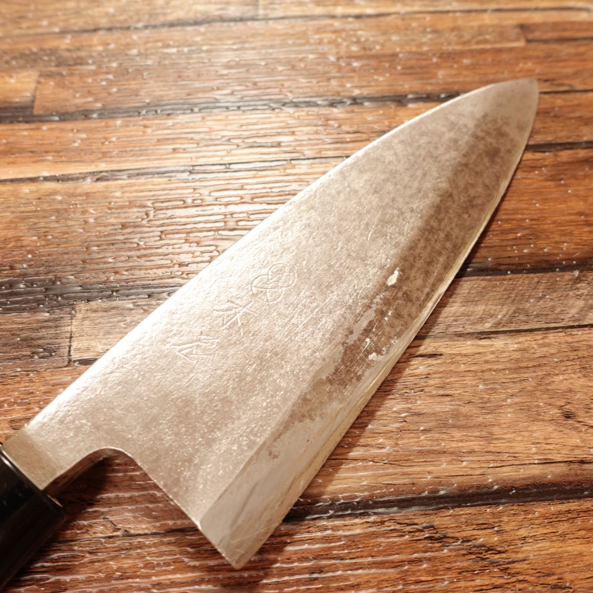 Kiya Yoshihisa Deba Knife, Sharpened, Gourd Handle, Hagane Steel