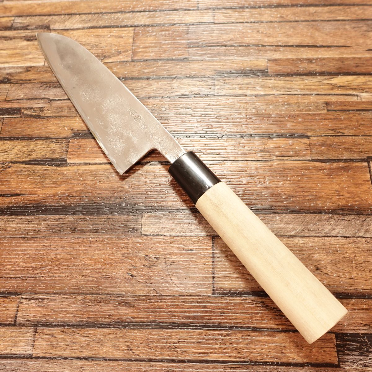 Seki Kikusui Wa-Santoku Knife, Sharpened, All-Purpose Knife, Aogami Steel, Secret Craftsmanship