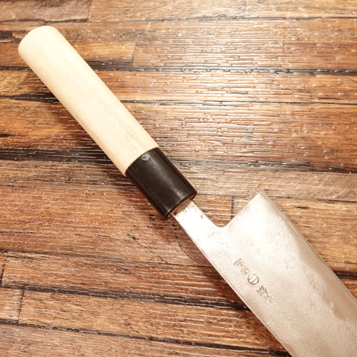 Seki Kikusui Wa-Santoku Knife, Sharpened, All-Purpose Knife, Aogami Steel, Secret Craftsmanship