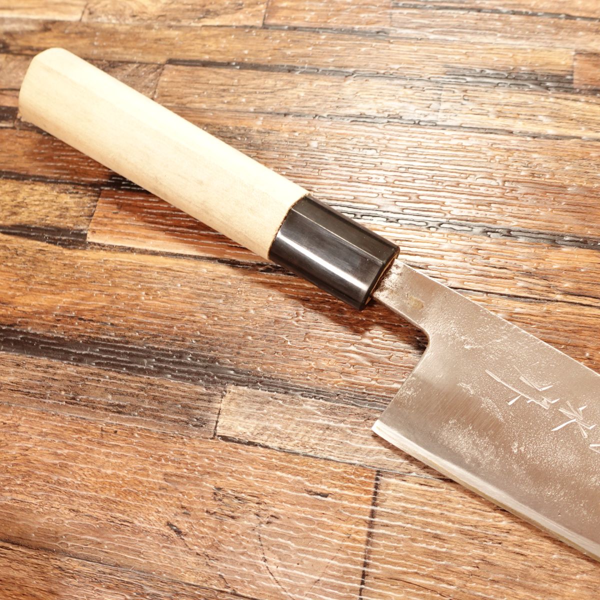 Seki Kikusui Wa-Santoku Knife, Sharpened, All-Purpose Knife, Aogami Steel, Secret Craftsmanship