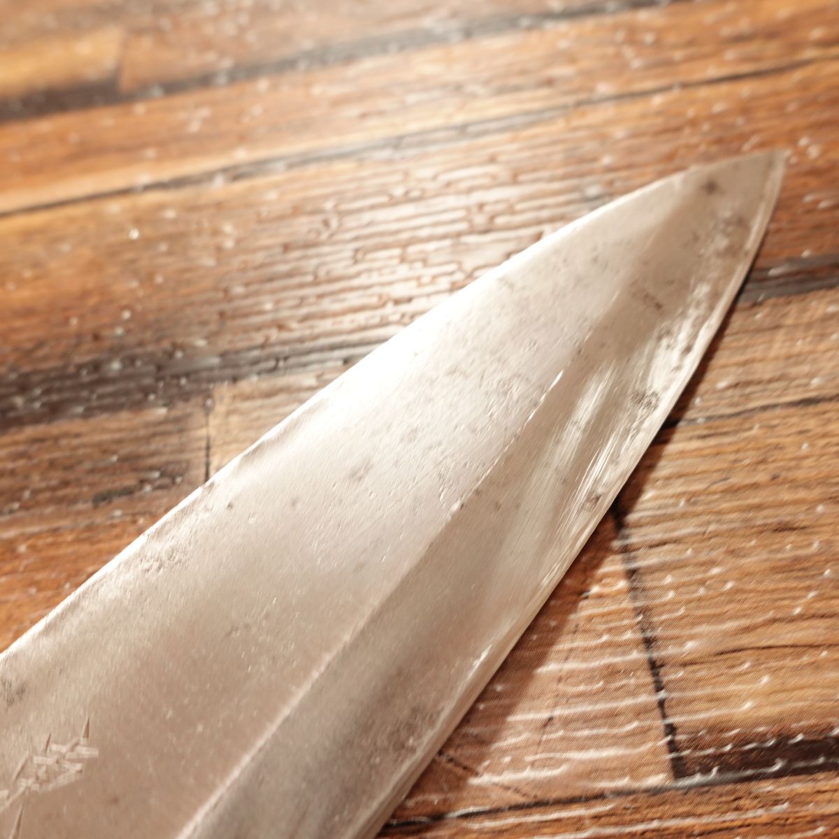 Tojuro Aideba Knife, Sharpened, Funayuki Knife, Wa-Santoku, Single-Bevel