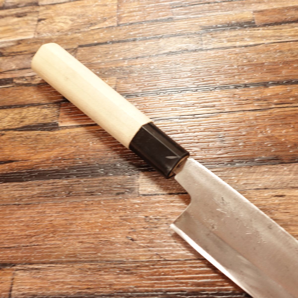 Tojuro Aideba Knife, Sharpened, Funayuki Knife, Wa-Santoku, Single-Bevel