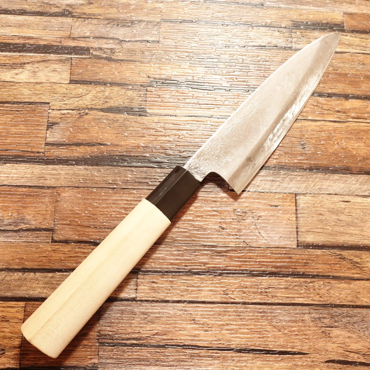 Sakai Rikitetsu Ai-Deba Knife, Sharpened, Funayuki Knife, Japanese Santoku, Single Bevel