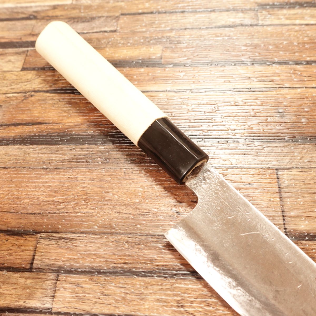 Sakai Rikitetsu Ai-Deba Knife, Sharpened, Funayuki Knife, Japanese Santoku, Single Bevel