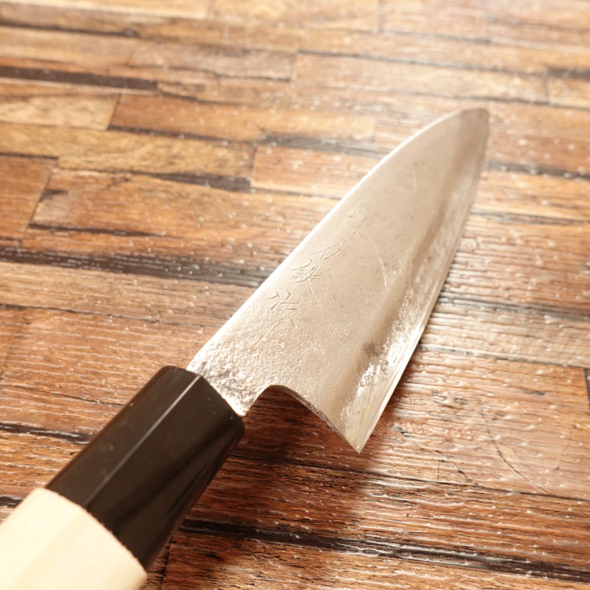 Sakai Rikitetsu Ai-Deba Knife, Sharpened, Funayuki Knife, Japanese Santoku, Single Bevel