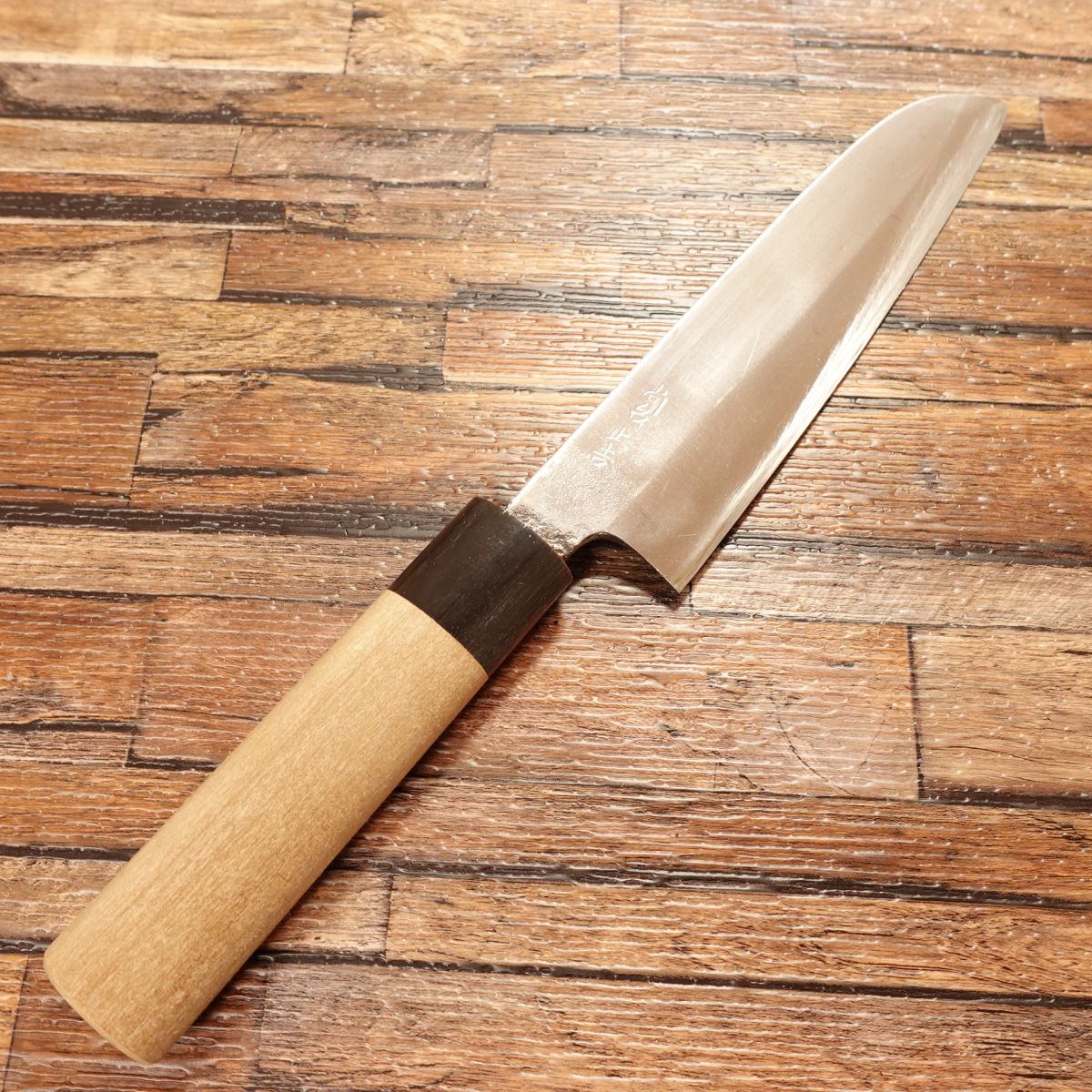 Shodai Masayoshi Kama-Usuba Knife, Sharpened, Water Buffalo Handle, Hagane Steel, Nakiri