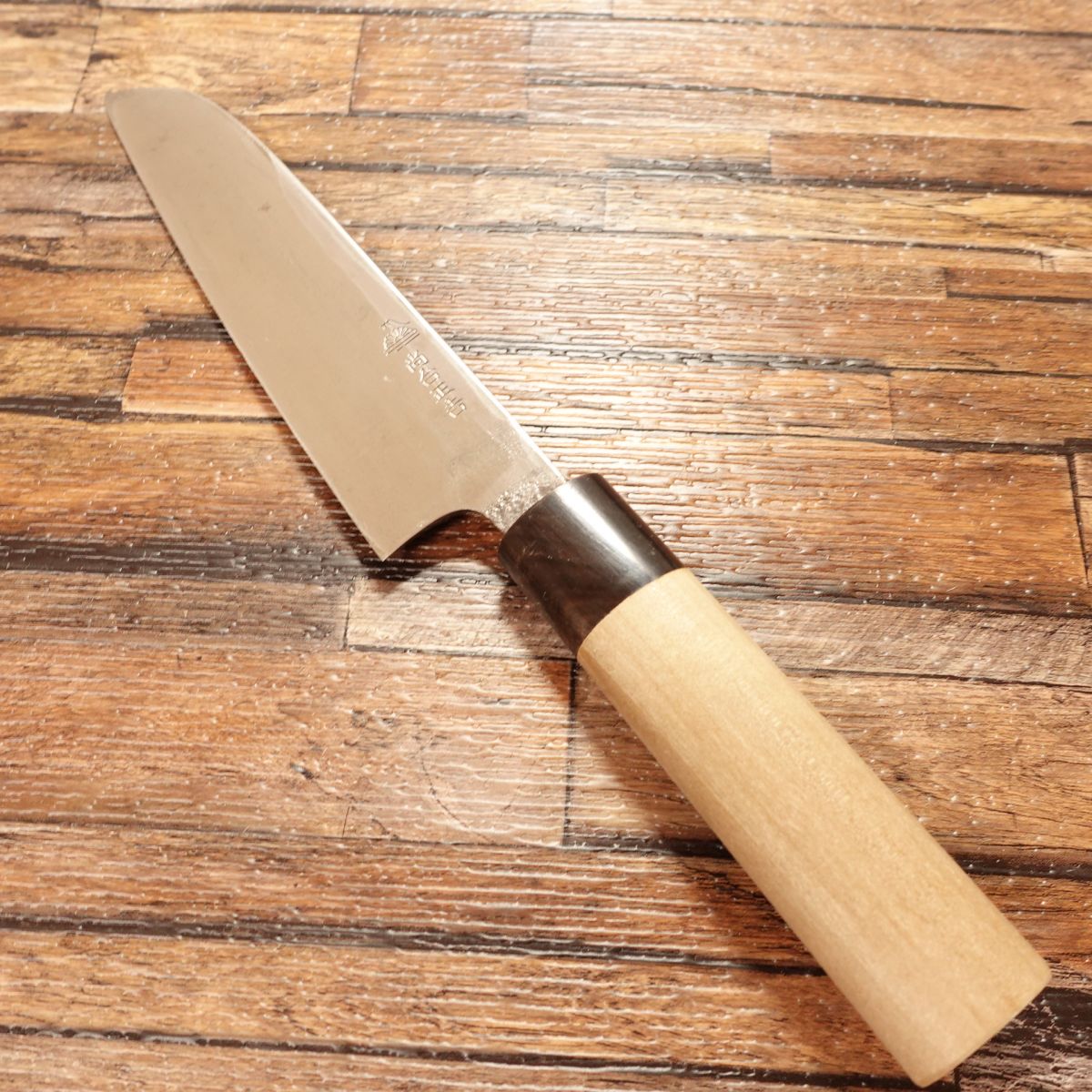 Shodai Masayoshi Kama-Usuba Knife, Sharpened, Water Buffalo Handle, Hagane Steel, Nakiri