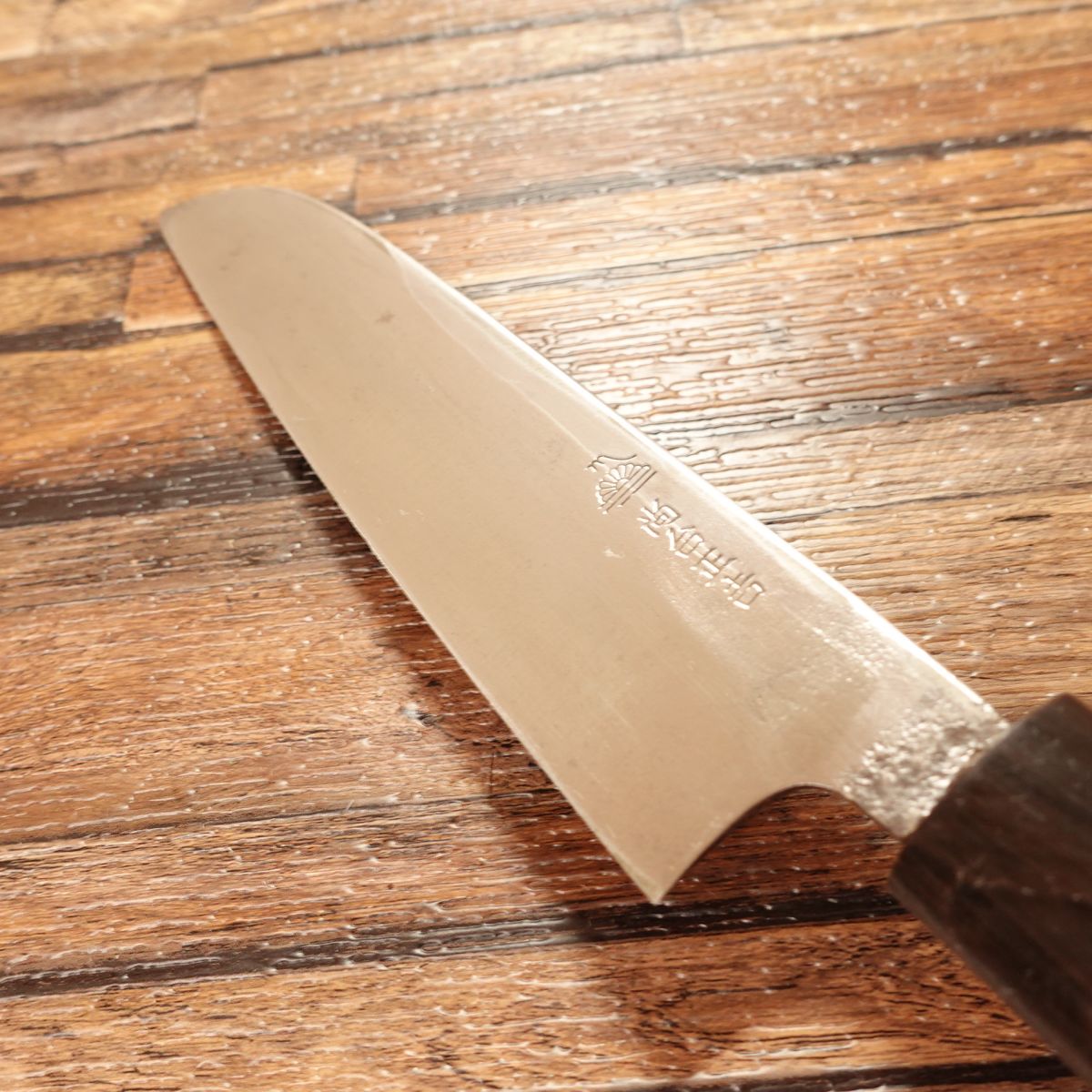 Shodai Masayoshi Kama-Usuba Knife, Sharpened, Water Buffalo Handle, Hagane Steel, Nakiri