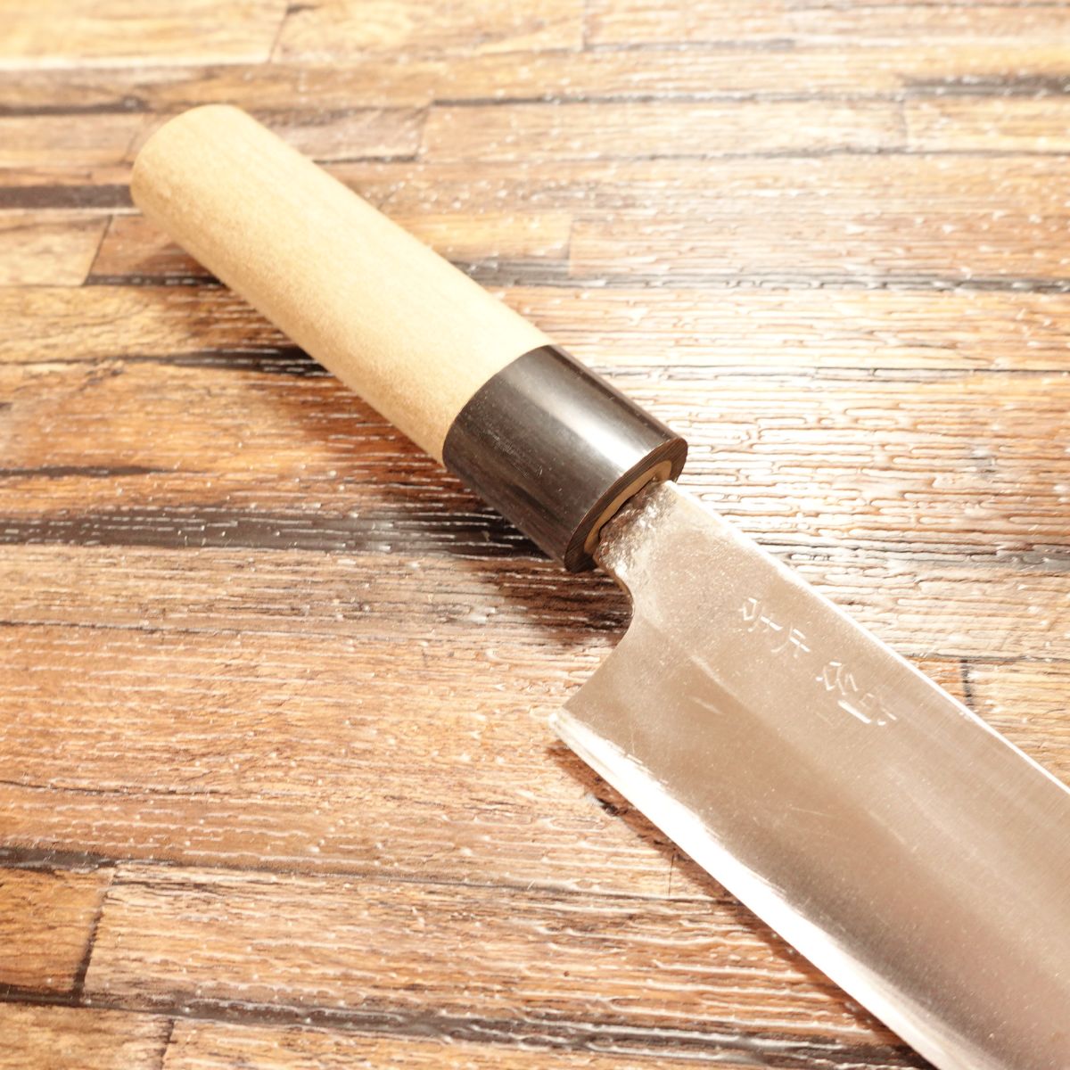 Shodai Masayoshi Kama-Usuba Knife, Sharpened, Water Buffalo Handle, Hagane Steel, Nakiri