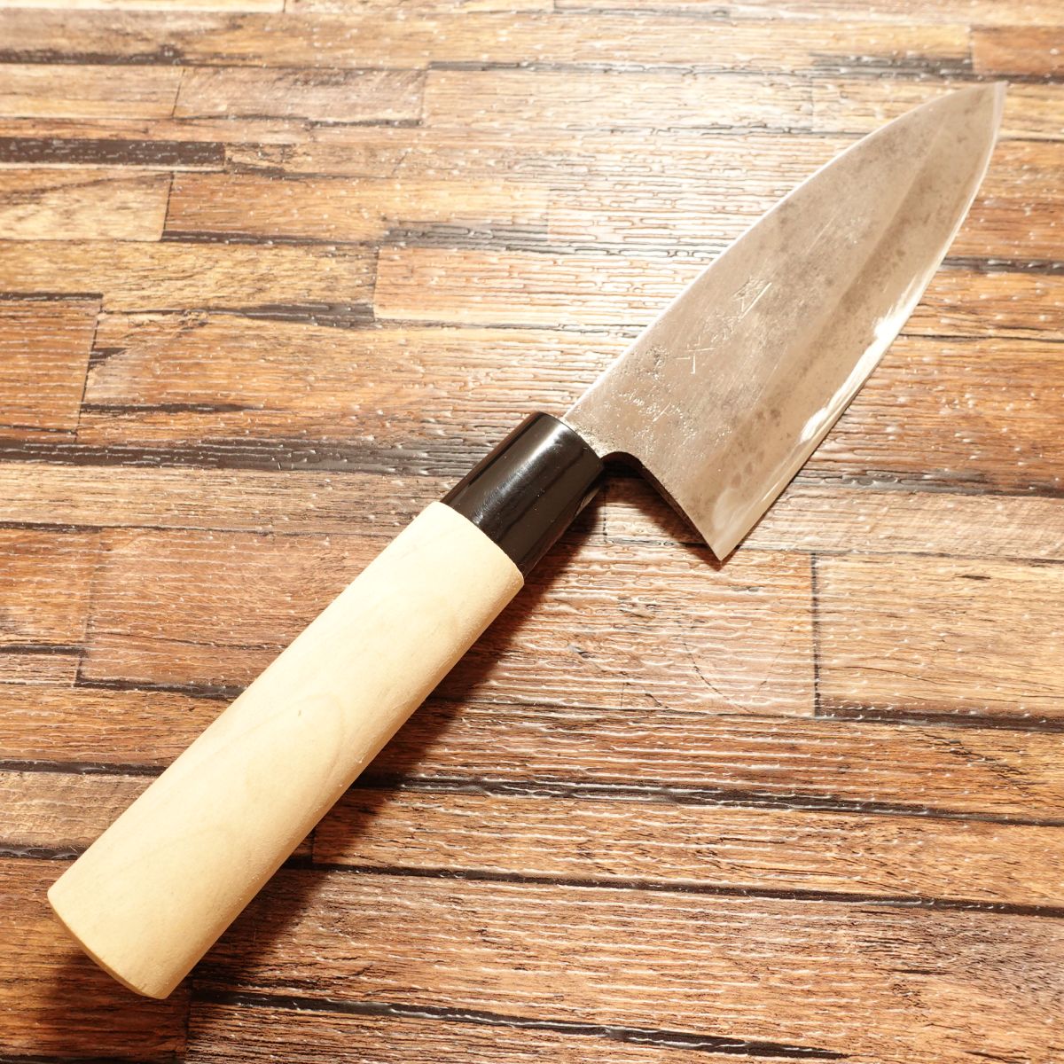 Seki Magoroku Ume Deba Knife, Sharpened, Hagane Steel