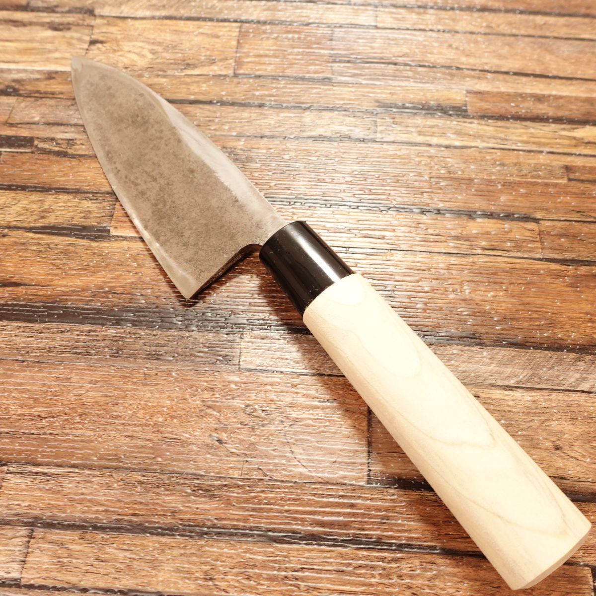 Seki Magoroku Ume Deba Knife, Sharpened, Hagane Steel